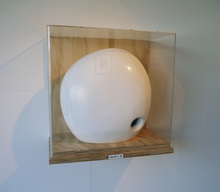 Matt Akehurst, Object 29 (2014), polystyrene, plaster, paint & wood, 400x400x235mm $POA